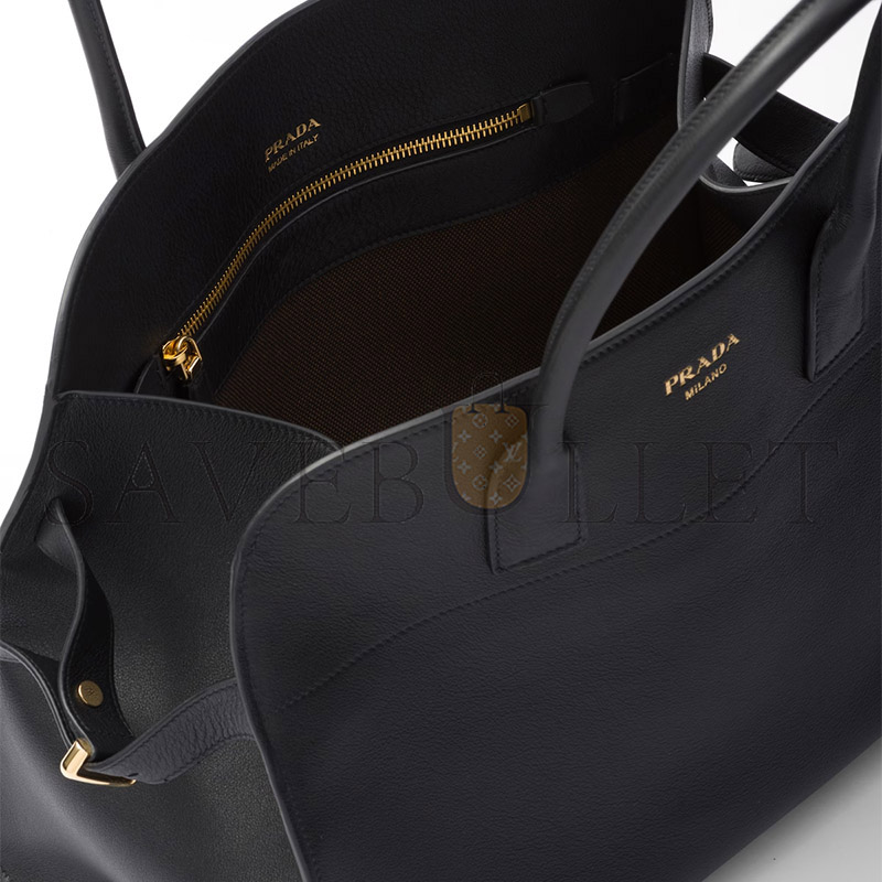 PRADA LARGE LEATHER TOTE BAG WITH BUCKLES 1BG508 (40*29*20cm) PRADA LARGE LEATHER TOTE BAG WITH BUCKLES 1BG508 (40*29*20cm)